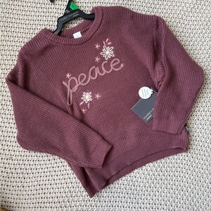 Girls 5T Modern Moments “Peace” Sweater